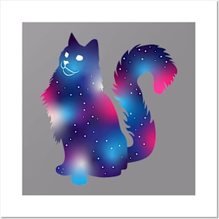 Space Cat Design Posters and Art